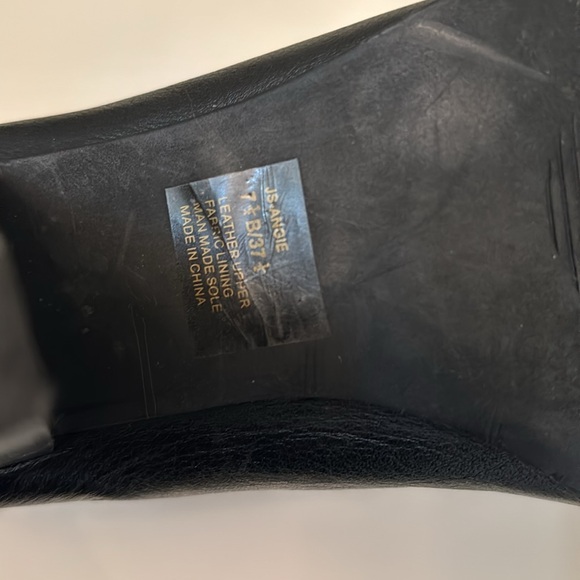 Black Leather Jessica Simpson Boots - Picture 6 of 7